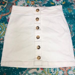 White Button Up Skirt